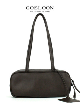 法国进口头层牛皮极简设计感法棍包腋下包慵懒个性独特挎包法式包