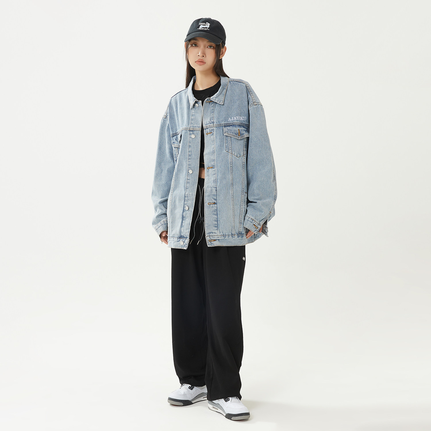 秋季潮流牌翻领字母刺绣休闲水洗牛仔夹克N603/P120/控价168,男装夹克,星座202-1