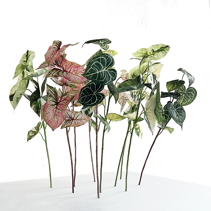 特丽卉仿真单支绿植树叶