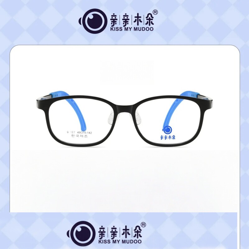 亲亲木朵儿童超轻眼镜框男孩9-11岁长方形女童透明近视离焦专用