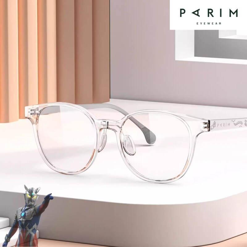 派丽蒙儿童眼镜框硅胶男孩透明圆奥特曼53039正品近视远视散光女