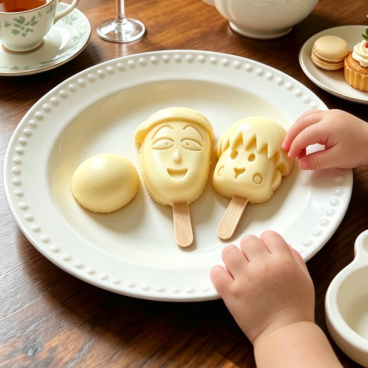 辅食冰格模具卡通家用雪糕模儿童DIY冰淇淋冰棍盒食品硅胶好脱模
