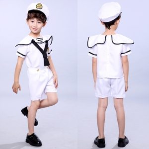 儿童小海军演出服幼儿园男孩女童舞蹈服水手表演服幼儿合唱服军装