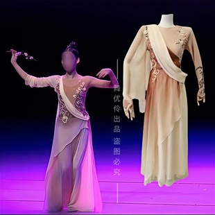 女子古典独舞《寒依疏影》同款舞蹈演出表演服女飘逸汉专业定制W
