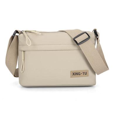 2025新款时尚百搭单肩斜挎包女简约纯色肩包多隔层斜挎包女包