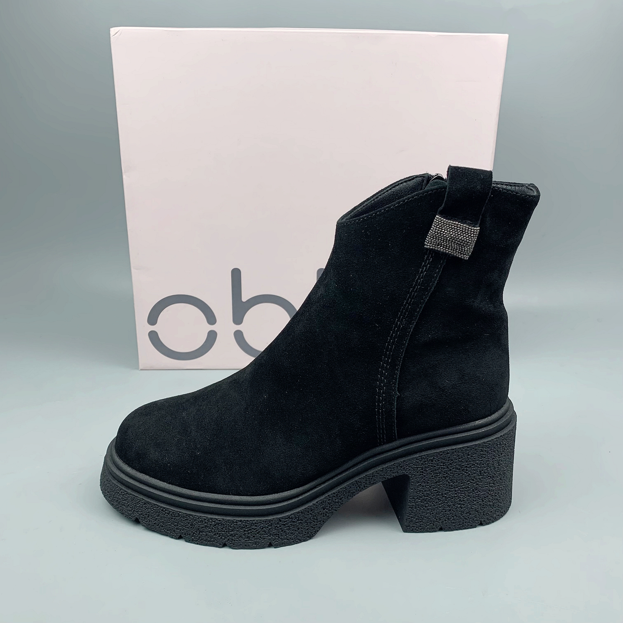 外贸俄罗斯单羊毛混纺加绒保暖靴