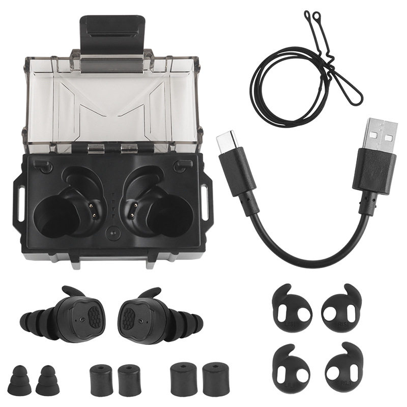 拾音降噪战术蓝牙防护耳塞