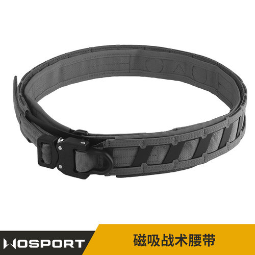 WOSPORT 磁吸战术腰带 户外军迷战术双层腰带 系统挂载 磁吸定位