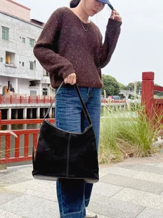 外贸尾货英国primark时尚 百搭通勤小众高级感单肩托特包 女包