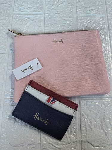 外贸尾货英国Harrods时尚小众小卡包收纳袋化妆包票据收纳袋