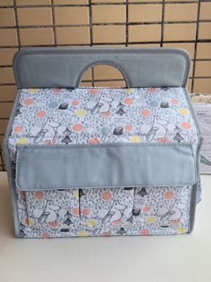 外贸日单卡通可爱收纳杂货置物篮 折叠收纳箱整理盒尿布台收纳包