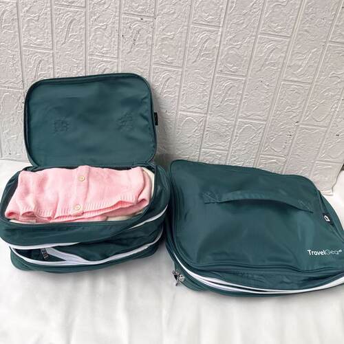 外贸手提大容量可扩容压缩整理袋出差旅行便携衣物行李箱收纳袋