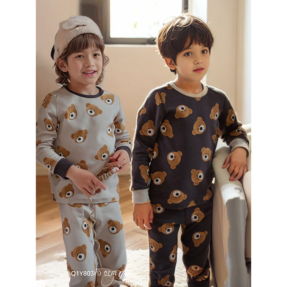 小黑托昵儿童秋衣秋裤男童睡衣秋冬舒绒男孩宝宝保暖内衣小黑托尼,童装/婴儿装/亲子装,家居服套装,淘宝优惠券,粉丝福利购,淘宝优惠卷