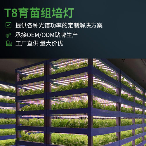 植物灯生长灯T8防水灯管IP65育苗