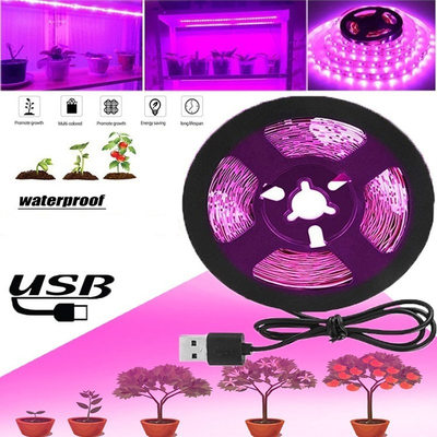 USB植物灯条绿植瓜果补光灯植物灯全光谱LED生长灯防水灯带防徒长