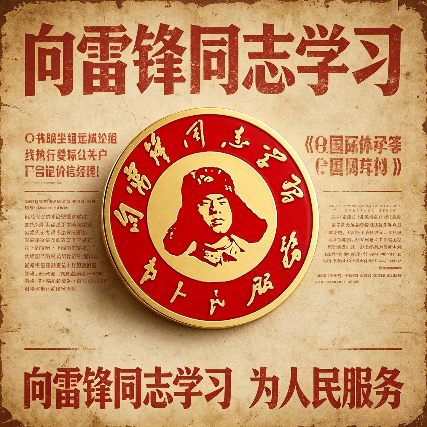 雷锋徽章批发可开发票图片