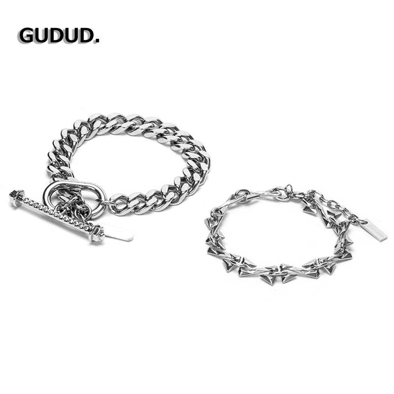 GD正品小鬼王琳凯同款几何古巴情侣手链一对钛钢潮时代少年团首饰