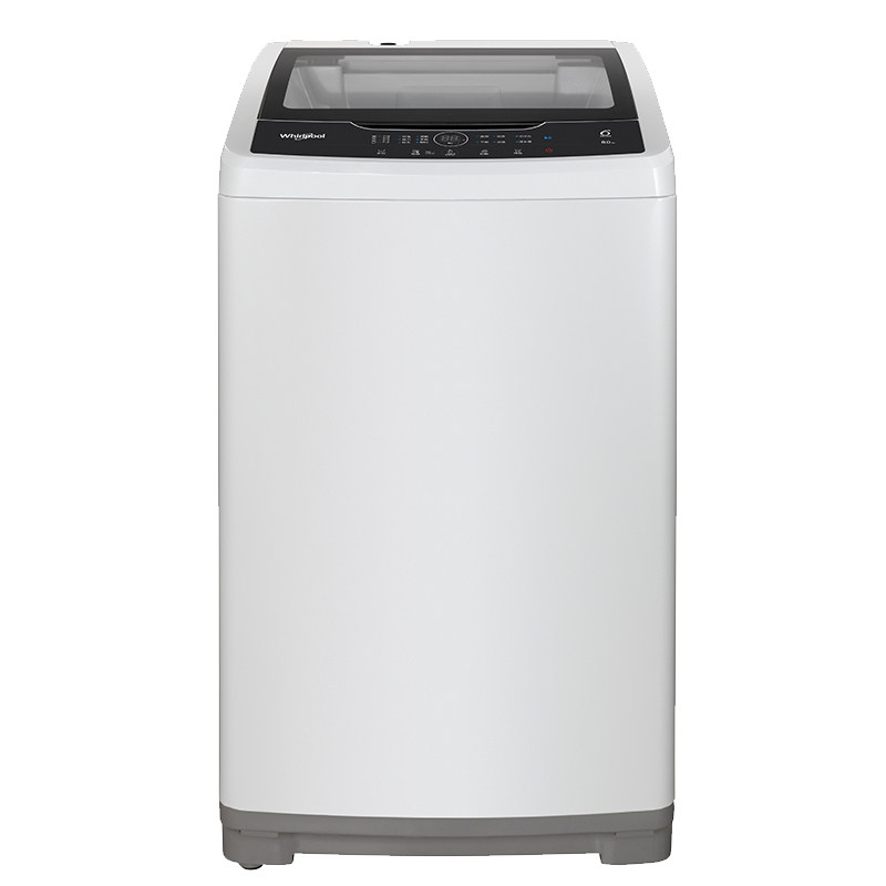 惠而浦whirlpool波轮洗衣机8kg全自动玻璃阻尼板洗衣机WVP801301W
