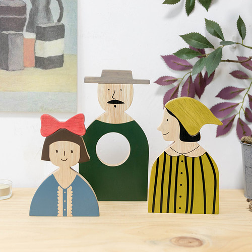 可爱一家人摆件高级儿童房装饰品