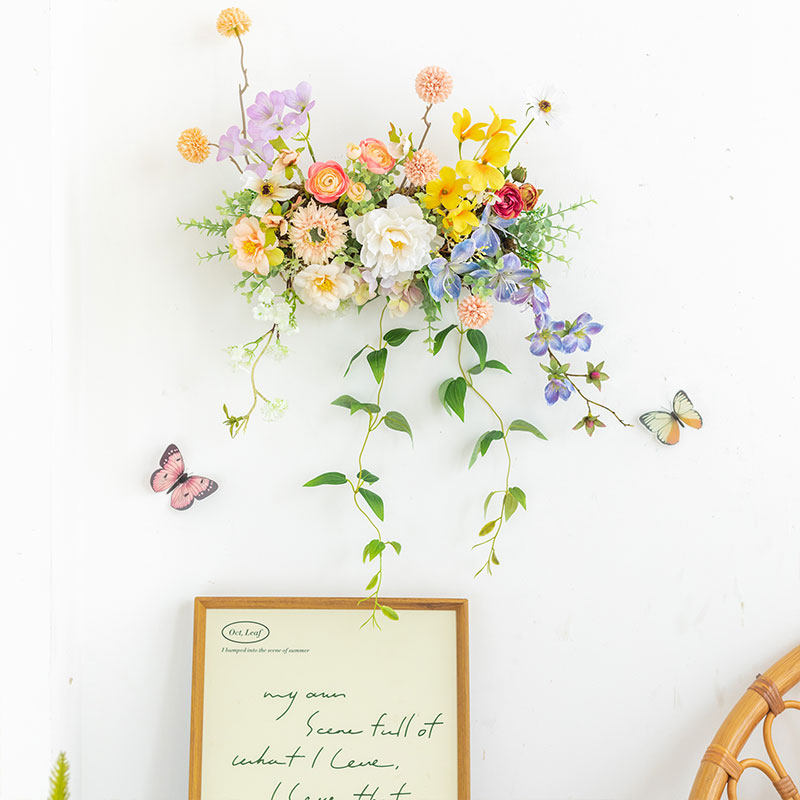 阿楹 客厅电视柜门墙装饰花器垂吊绿植摆件卧室创意田园氛围壁挂