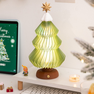 阿楹 饰 高档森系治愈树摆件橱窗书架梳妆台床头柜卧室台灯圣诞装