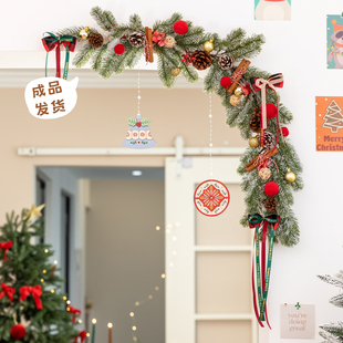 阿楹 饰房间床头立体蝴蝶结壁挂件 圣诞氛围客厅壁炉门楣电视墙装