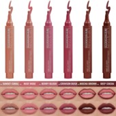 ins新款 液体唇线笔染唇笔大头笔唇彩不易沾杯欧美风厚唇妆混合唇