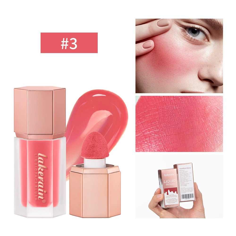 六角液体腮红 自然裸妆修容显气色面部胭脂腮红橘棕玫瑰粉红棕