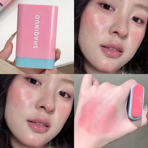 琉璃水光腮红棒自然显白提气色