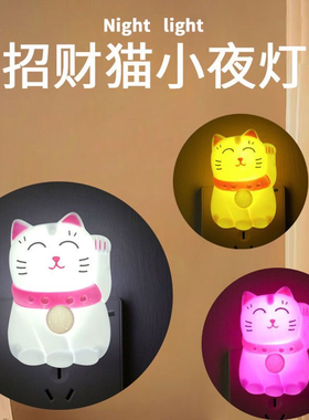 LED节能灯光控/开关插座插电小夜灯床头壁灯插座插头夜光喂奶灯