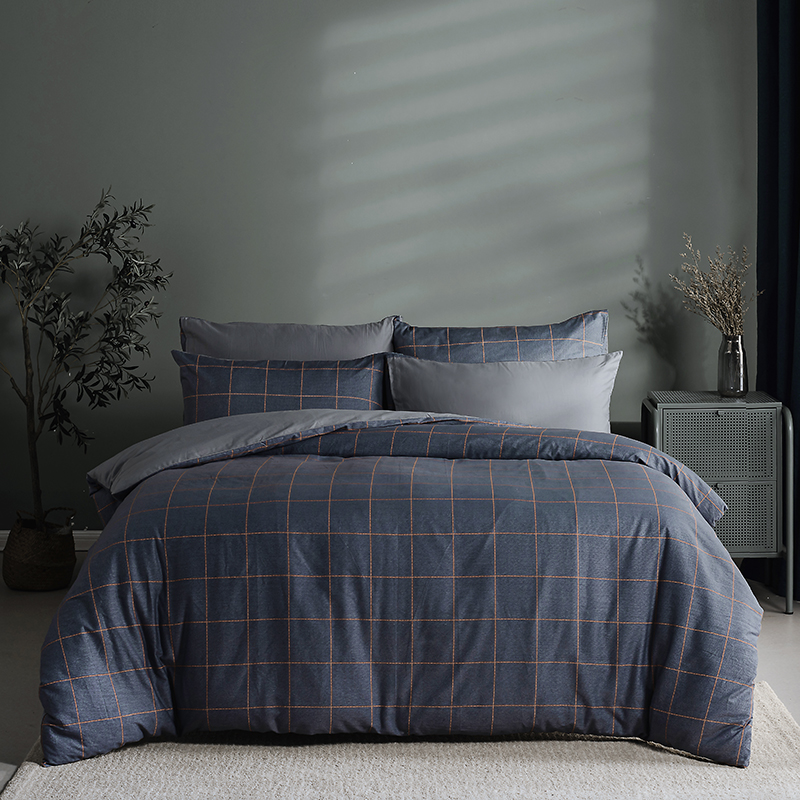 采馨全棉纯棉四件套北欧简约风学生宿舍被套被单三件套床上用品