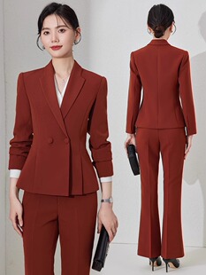 职业西装套装女秋季气质女神范高端播音主持人正装酒店经理工作服
