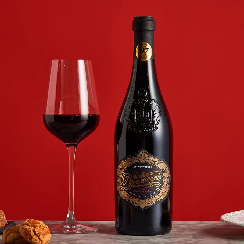 意大利风干JS98枯藤法酿半干红酒