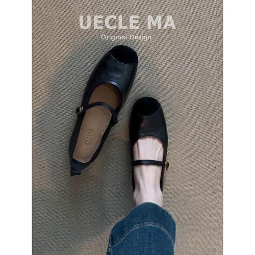 超软小羊皮~复古法式单鞋女