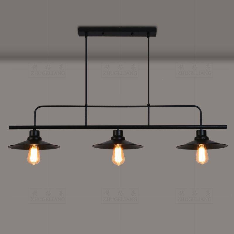 美式复古工业风吧台吊灯创意餐厅长餐桌收银台铁艺酒吧个性装饰灯