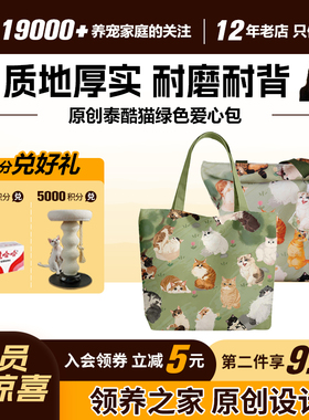 领养之家  救基地泰酷猫原创周边产品绿色爱心包