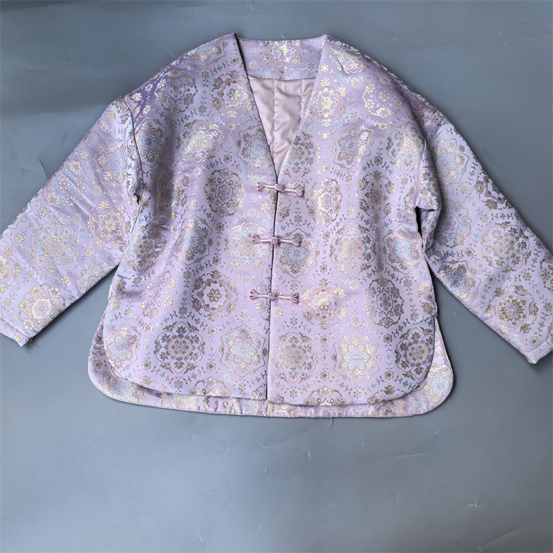 年底清仓高奢宋锦大V领棉服冬国风棉衣外套女唐装织金盘扣夹棉新,女装/女士精品,棉衣/棉服,淘宝优惠券,粉丝福利购,淘宝优惠卷