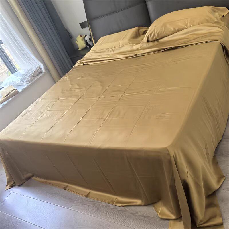 捡漏重磅缎40姆米礼盒高货 100真丝四件套桑蚕丝被套丝绸床品宽幅