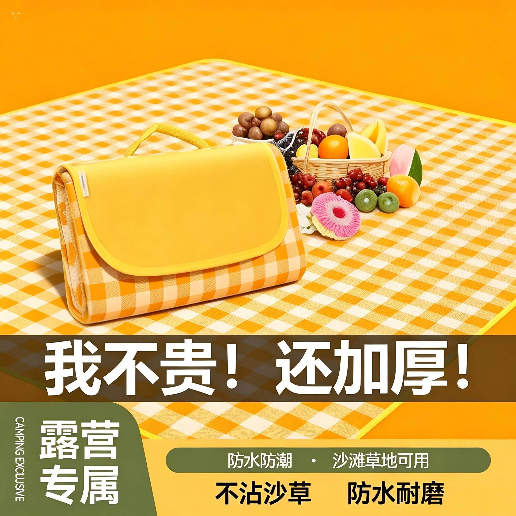 加厚防水防潮野餐垫户外露营