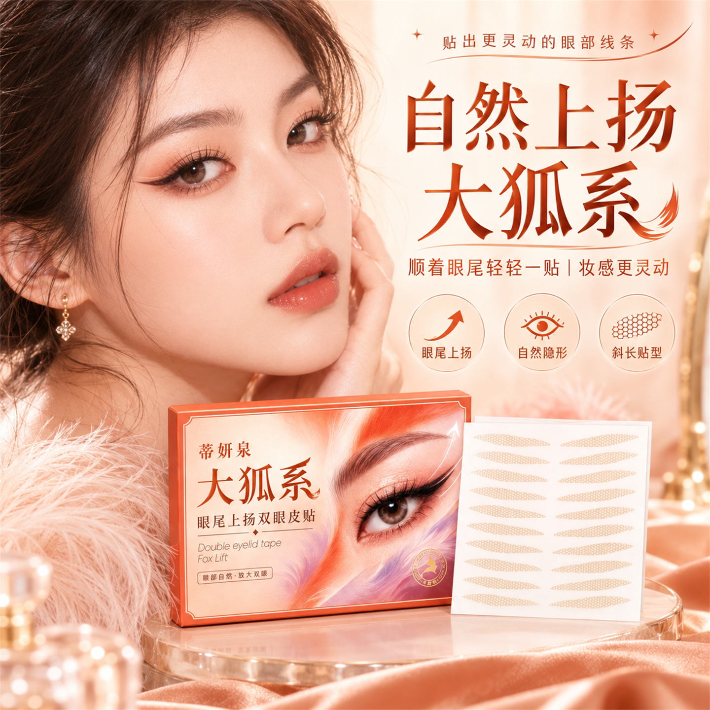 蒂妍泉大狐系隐形双眼皮贴
