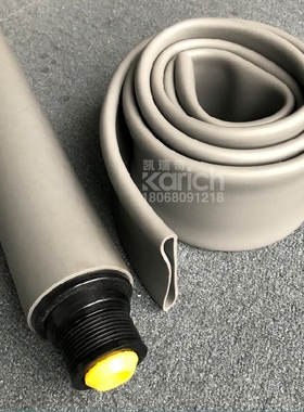 滚筒胶套 PVC软管 滚筒套胶 直径25 38 50 60 76灰色黑色滚筒套管