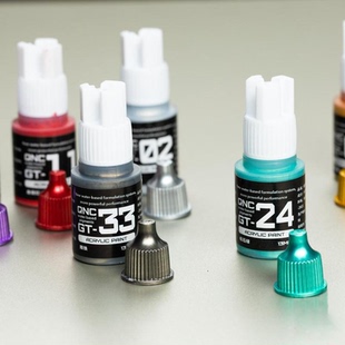 青鸟川水性漆笔涂金属色高达模型手涂颜料13ML手办改娃高达专用