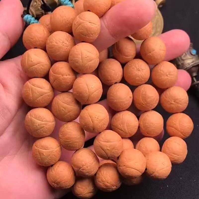 龙眼菩提手串凤眼菩提子尼泊尔原籽手持佛珠男士原籽黄皮文玩手串