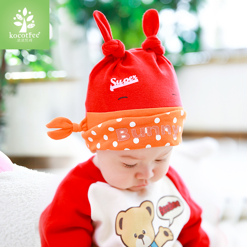 韩国女童小孩套头婴儿帽子