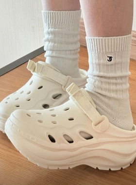 【微瑕】女子户外休闲厚底增高洞洞鞋K0EW5LL74CJ-0106