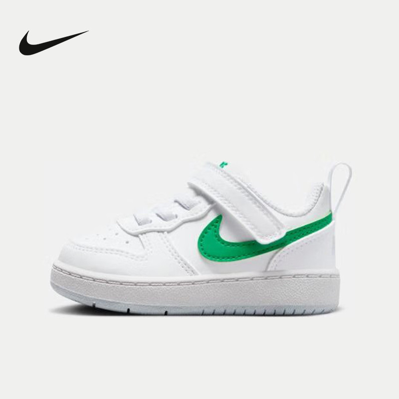 NIKE耐克童鞋COURT BOROUGH魔术贴休闲低帮板鞋运动鞋DV5458-109