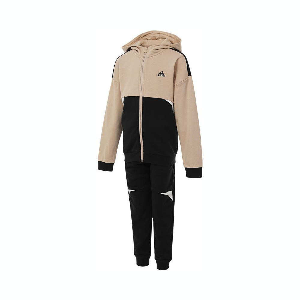 Adidas阿迪达斯男小童运动休闲连帽外套运动长裤套装JM7219