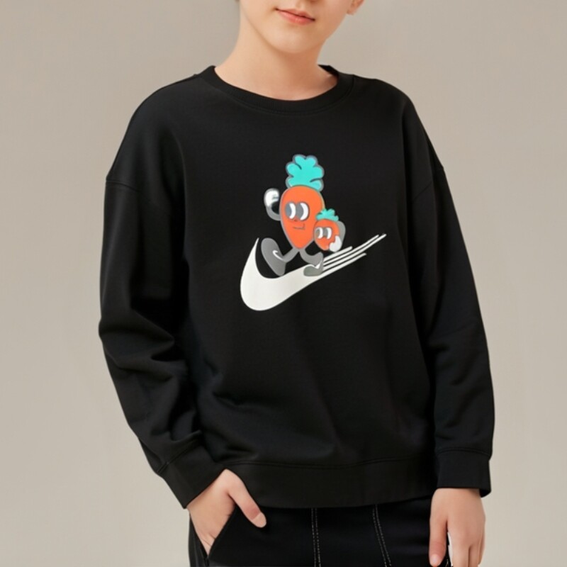 耐克NIKE青少年套头无帽卫衣针织套头衫 NY2312095PS-002-023