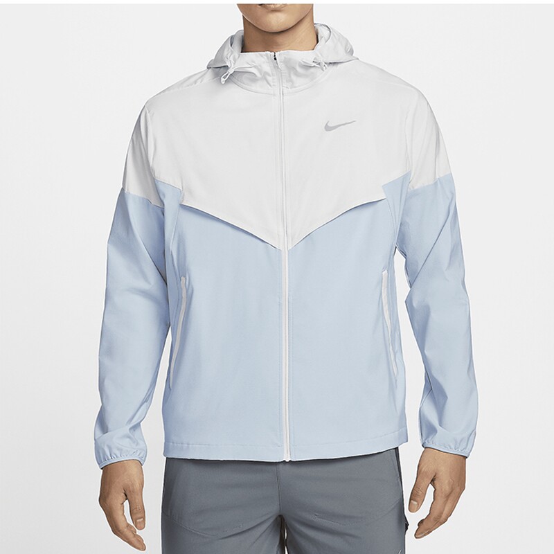 Nike耐克夏季新款男士拒水透气连帽防晒衣FB7541-094