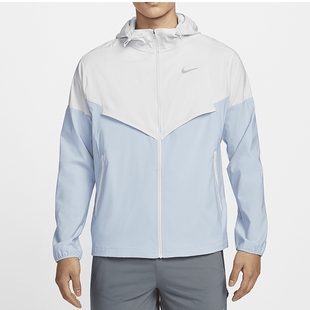 Nike耐克夏季新款男士拒水透气连帽防晒衣FB7541-094